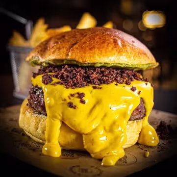 Doce más uno - Hamburguesa Vulcano